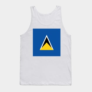 Saint Lucia Flag Tank Top